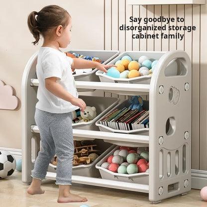 Multi Functional Baby Toy Storage Cabinet - Large Capacity Classification & Sorting Organizer Box for Home Use