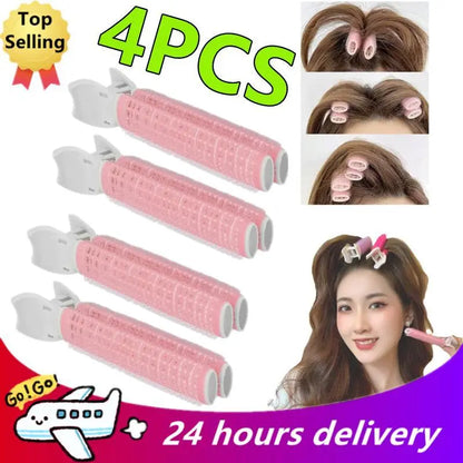 Korean Fluffy Hair Root Clip - Geometric Exquisite Hairpin for Curling Bangs, Fixed Shape Hair Accessories, Perm Iron, 4/2/1PC