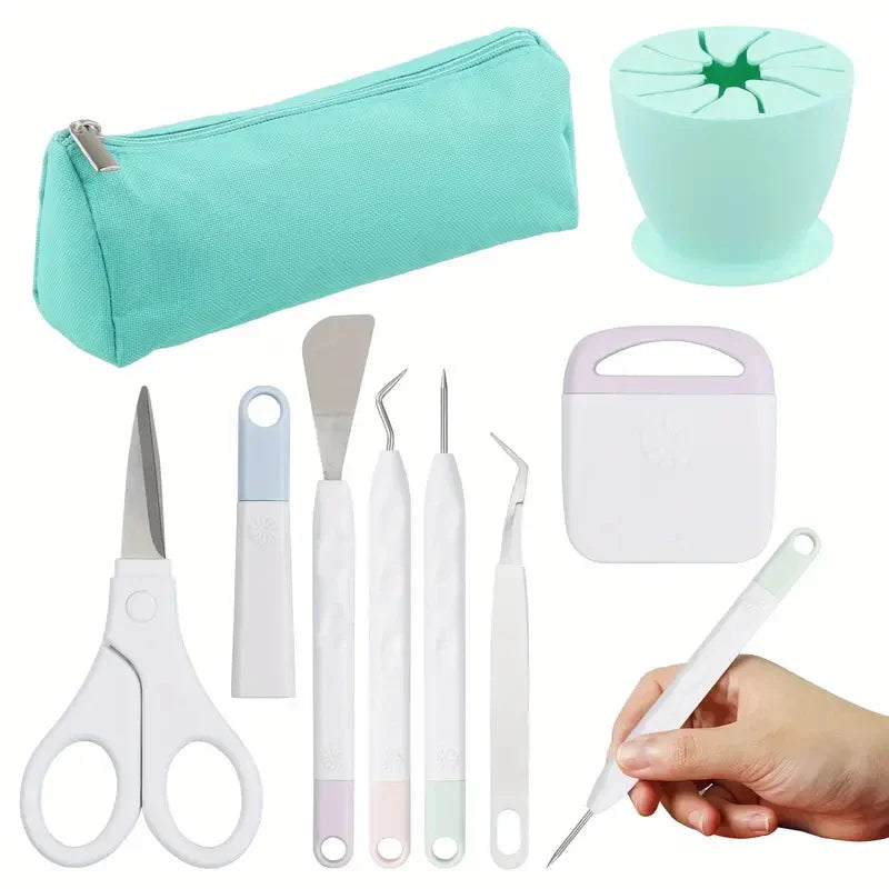 Portable Vinyl Weeding Tools Kit – DIY Craft Tool Set for Silhouette Cameo & Cricut Machines