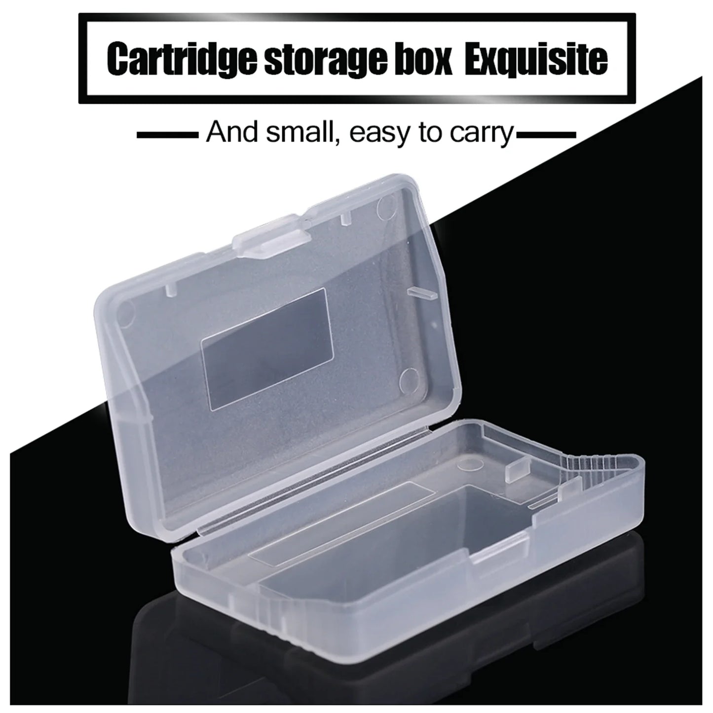 10pcs Transparent Anti-Dust Cartridge Game Cases — Protective Boxes for Nintendo Game Boy Advance (GBA) Games