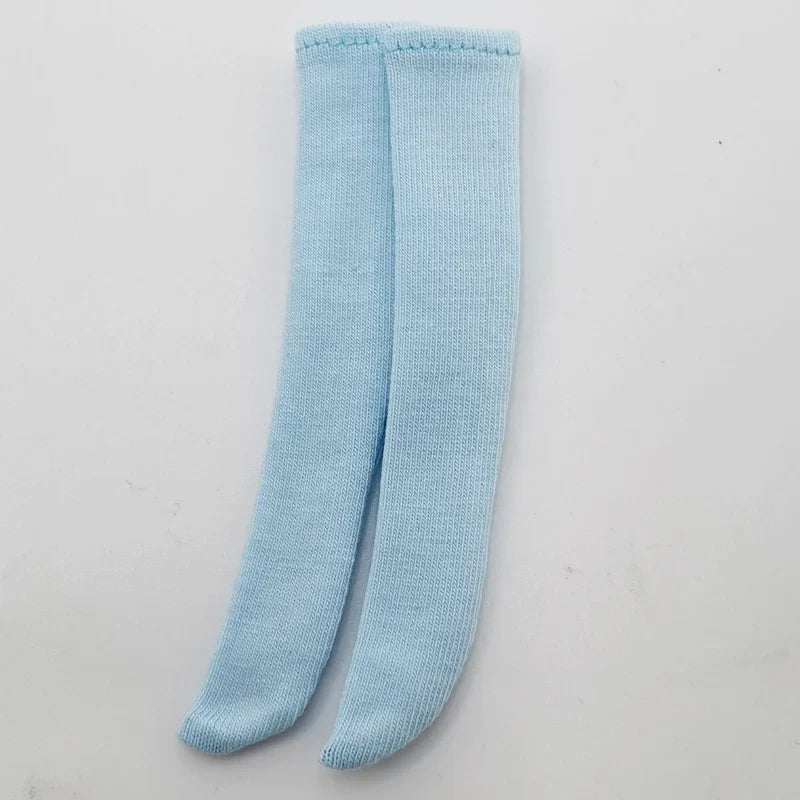 Blythe Doll Socks — Long Stockings in Black, White, Pink & Candy Colors for OB24, OB22, Azone Dolls