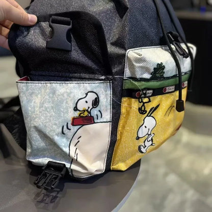 Snoopy Cartoon Backpack - Cute Large Capacity Lightweight Student Commuter Shoulder Bag
