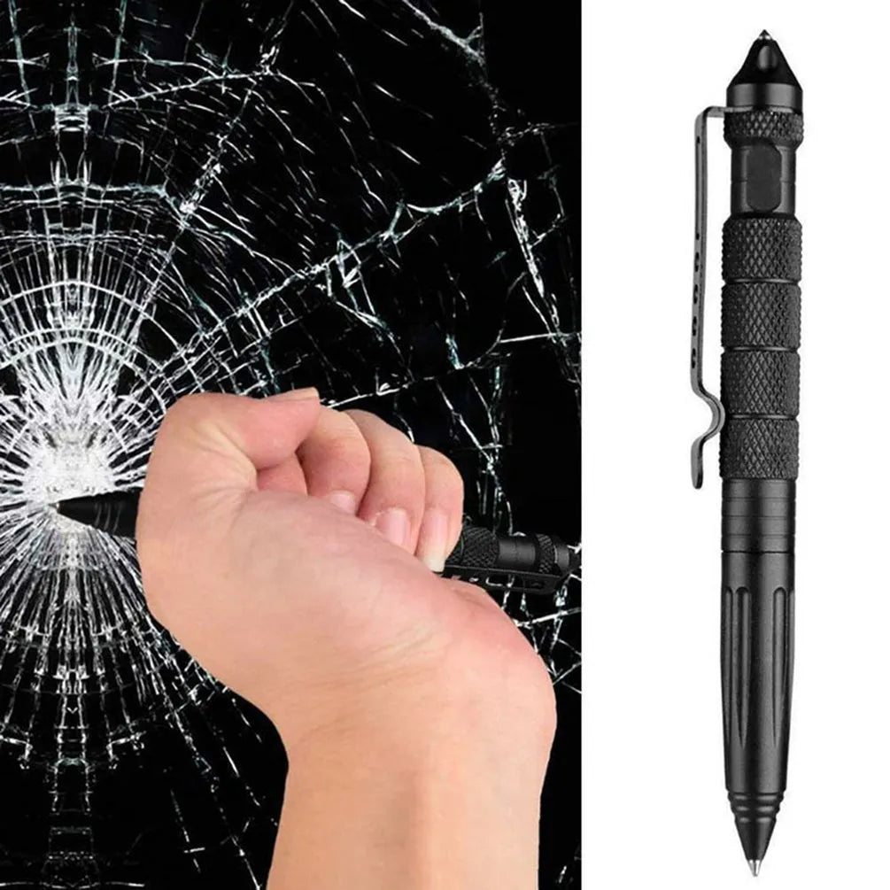 High-Quality Metal Tactical Pen - Self Defense, Emergency Glass Breaker, EDC Ballpoint Pen