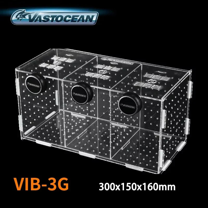 Magnetic Acrylic Fish Breeding & Isolation Box, Aquarium Hatchery Tank Divider with Combined Design for Safe Fish Separation & Care