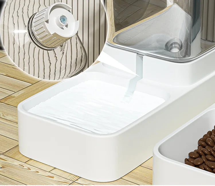 Cat & Dog Automatic Feeder with Water Dispenser – Gravity Food Storage Container