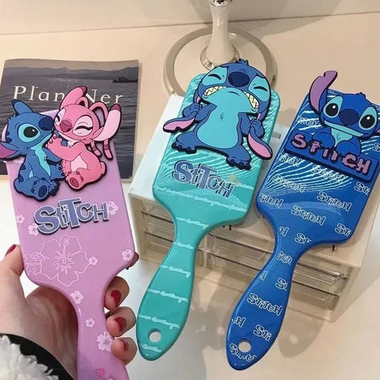 Miniso Disney Lilo & Stitch Air Cushion Massage Comb – Cartoon Stitch Hairbrush for Kids & Students