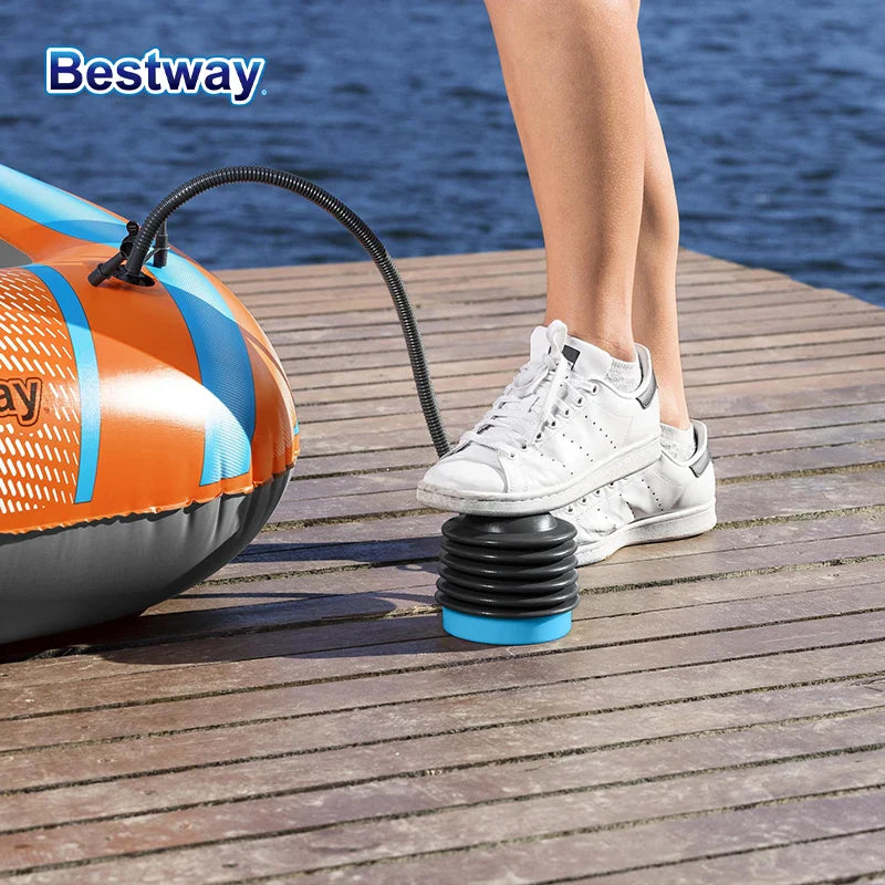 Bestway 61136/61140/61142/61146 Heavy-Duty Inflatable Kayak – 1-3 Person PVC Rafting Boat for Adventure & Thrilling Rides