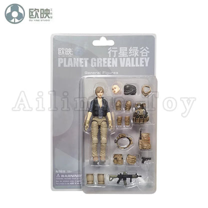 Ou Ying Studio 1/18 Planet Green Valley PGV 3.75" EFSA Female Action Figure — Anime Model Collectible