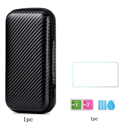 Trimui Smart Pro Hard Carrying Case with 9H Tempered Glass Screen Protector – Protective Bag for Handheld Game Console