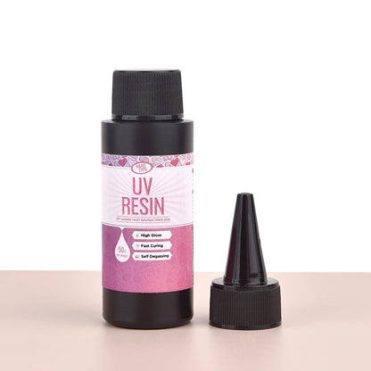 UV Epoxy Resin Glue - High Transparency Fast Drying Hard Resin Adhesive for DIY Jewelry Making & Craft Decor 20g/50g/100g
