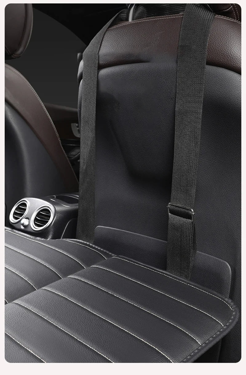 Foldable Car Travel Bed for Rear Seat – Wear-Resistant PU Sleeping Pad Mattress for SUV & Sedan Trips