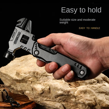 Multifunctional Pliers Multitool - Stainless Steel Claw Hammer with Nylon Sheath for Outdoor Survival, Camping, Hunting, and Hiking