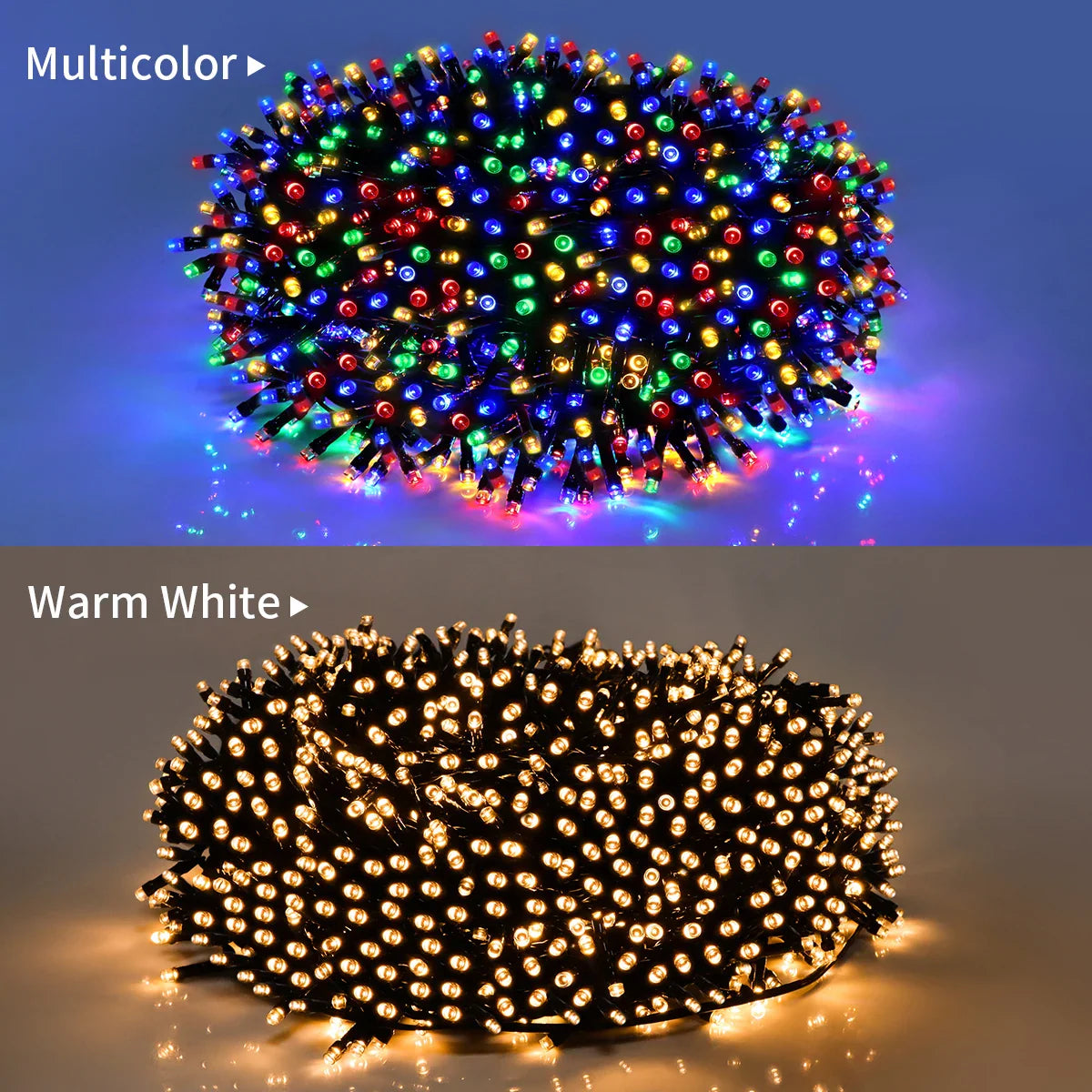 Outdoor LED String Lights — Waterproof Christmas & Fairy Garland for Garden, Home, and Holiday Party Decor