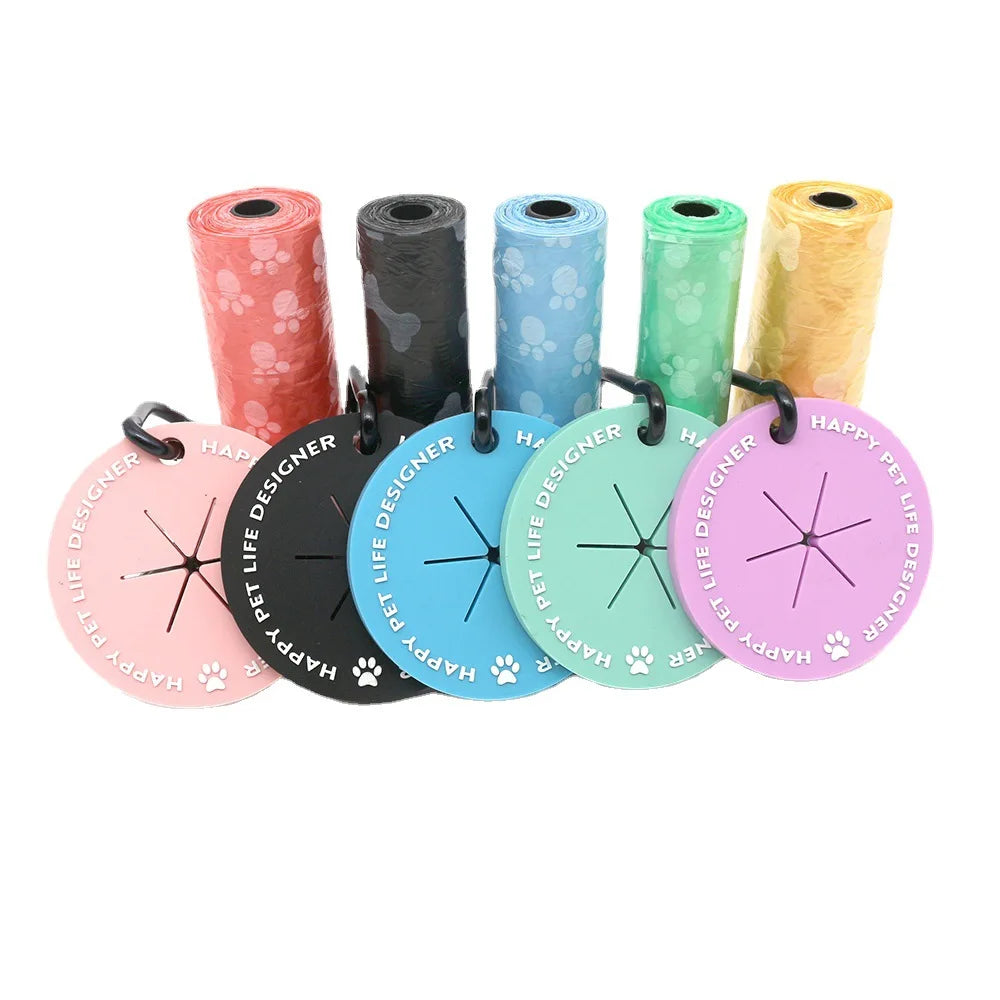 Convenient Pet Waste Solution: Hands-Free Dog Poop Bag Dispenser with Clip - Outdoor Travel Essential for Dog Owners