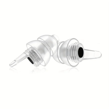 HUAK High Fidelity Silicone Ear Plugs - Reusable Noise Reduction for Sleep, Study, Work, Music, Motorcycle & Swimming