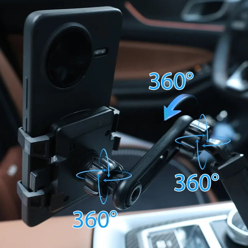 Rotating Adjustable Car Phone Mount - Universal 17mm Ball Head Navigation Holder Extension Adapter