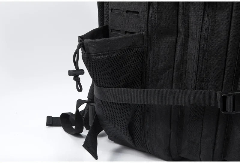 QT&QY 25L/45L Tactical Backpack – Outdoor Survival & Hiking Rucksack for Men & Women, Bug Out Bag with Bottle Holder