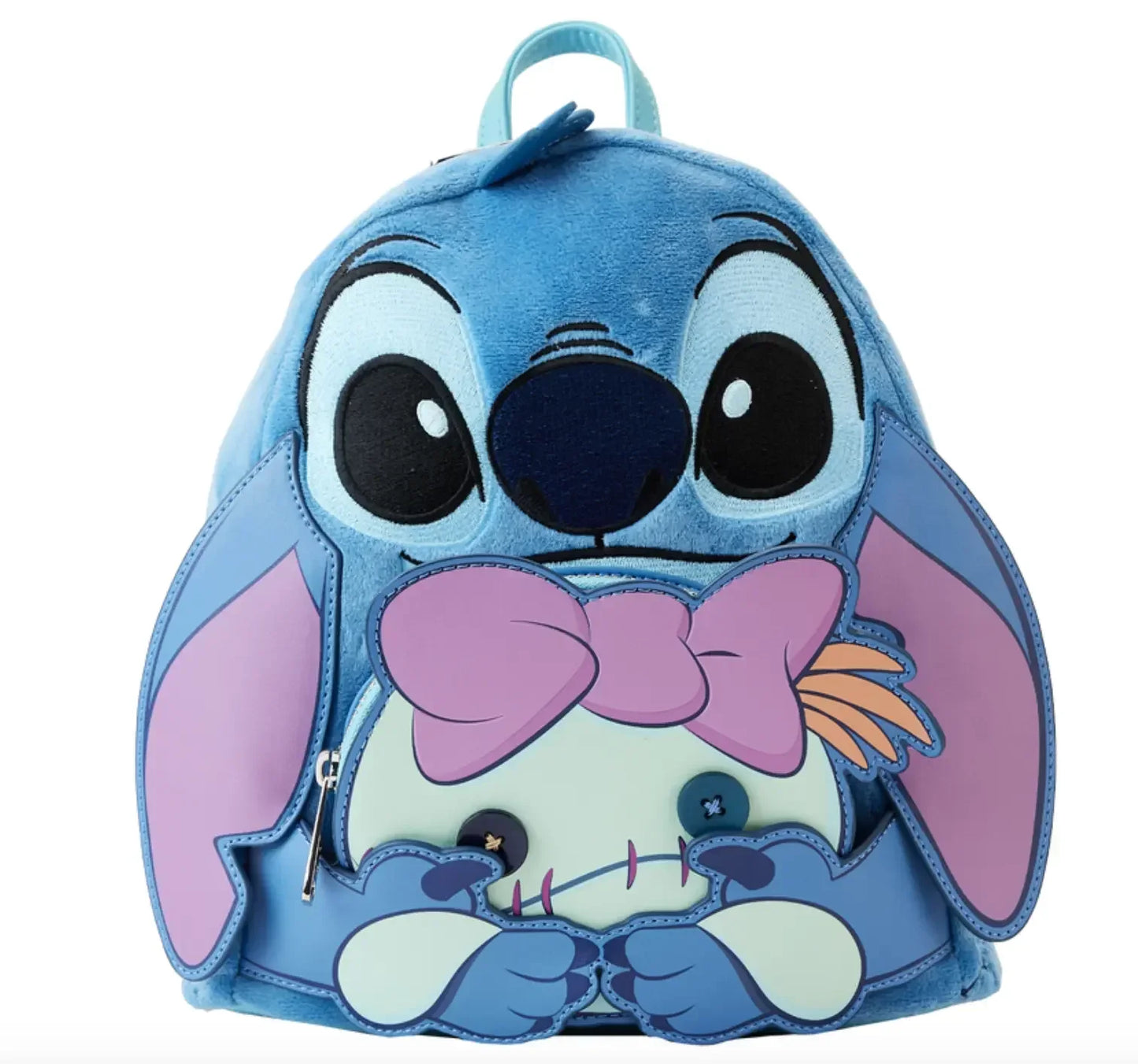 Disney Inside Out Sadness Mini Backpack – PU Leather Cartoon Rucksack for Girls, Cute Cosplay Storage Bag