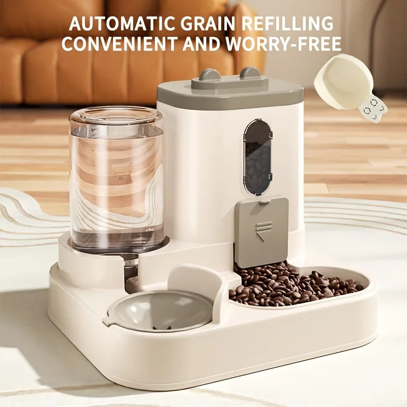 2-in-1 Cat Food and Water Feeder – Fully Automatic Pet Dispenser