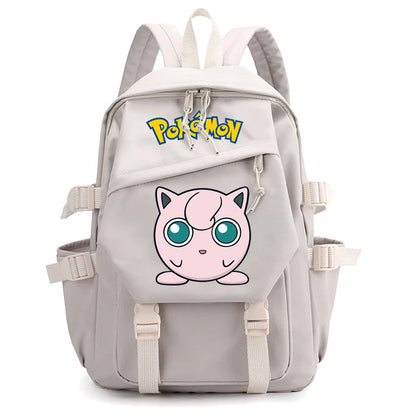 Pokemon Waterproof Women’s Backpack – Pikachu, Gengar, Snorlax Schoolbag for Girls & Students