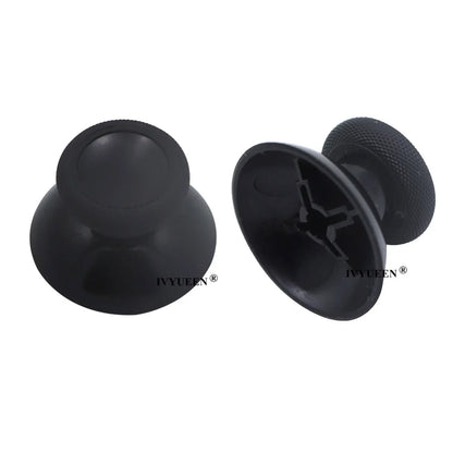 IVYUEEN 100PCS Black Analog Stick Caps – Thumb Grip Covers for PS5, PS4, PS3 & Xbox Controllers