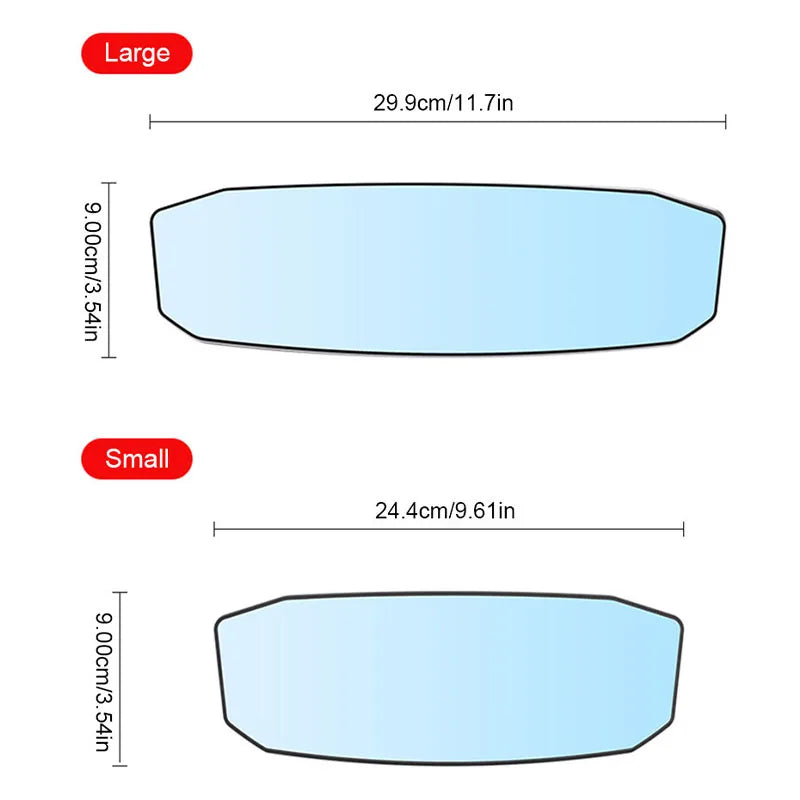BLALION Wide Angle Car Baby Mirror: Panoramic Rear View Mirror Assisting Anti-Glare Large Vision Interior Monitor - Universal Auto Accessory