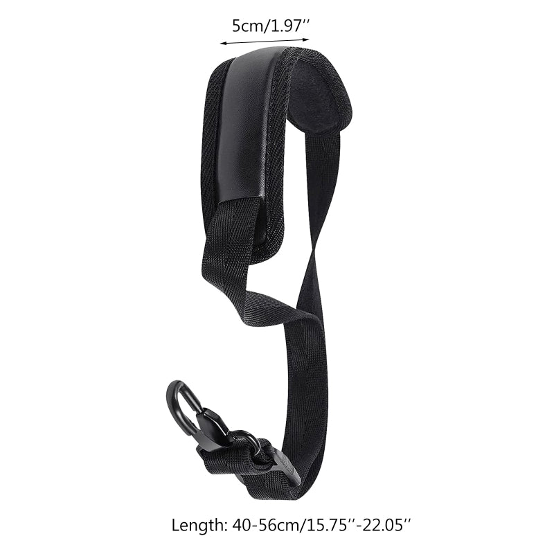 Adjustable Saxophone Neck Strap - Soft, Padded Leather for Alto and Tenor Sax, Breathable Comfort Upgrade