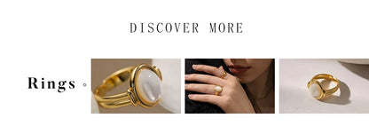 Peri'sbox Minimalist 18K Gold Plated Stainless Steel Ring – Anti-Tarnish Women’s Fashion Jewelry Gift