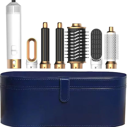 6-in-1 Hair Dryer Brush – Detachable Airflow Comb Curler with Heat Control for Straightening & Smooth Hair Styling