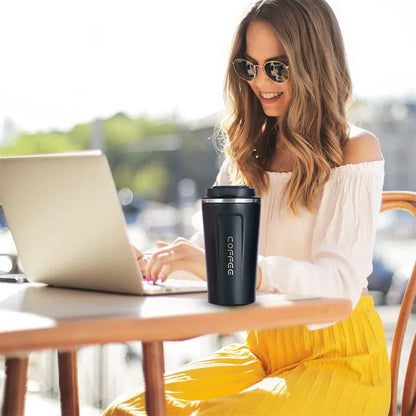 Stainless Steel Smart Coffee Tumbler – Thermos Cup with Intelligent Temperature Display, Portable Travel Mug, 380ml/510ml