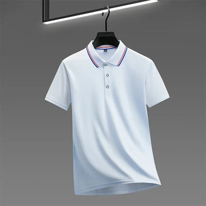 Men's Casual Polo Shirt - 2026 Solid Color Short Sleeve Summer Fashion Top