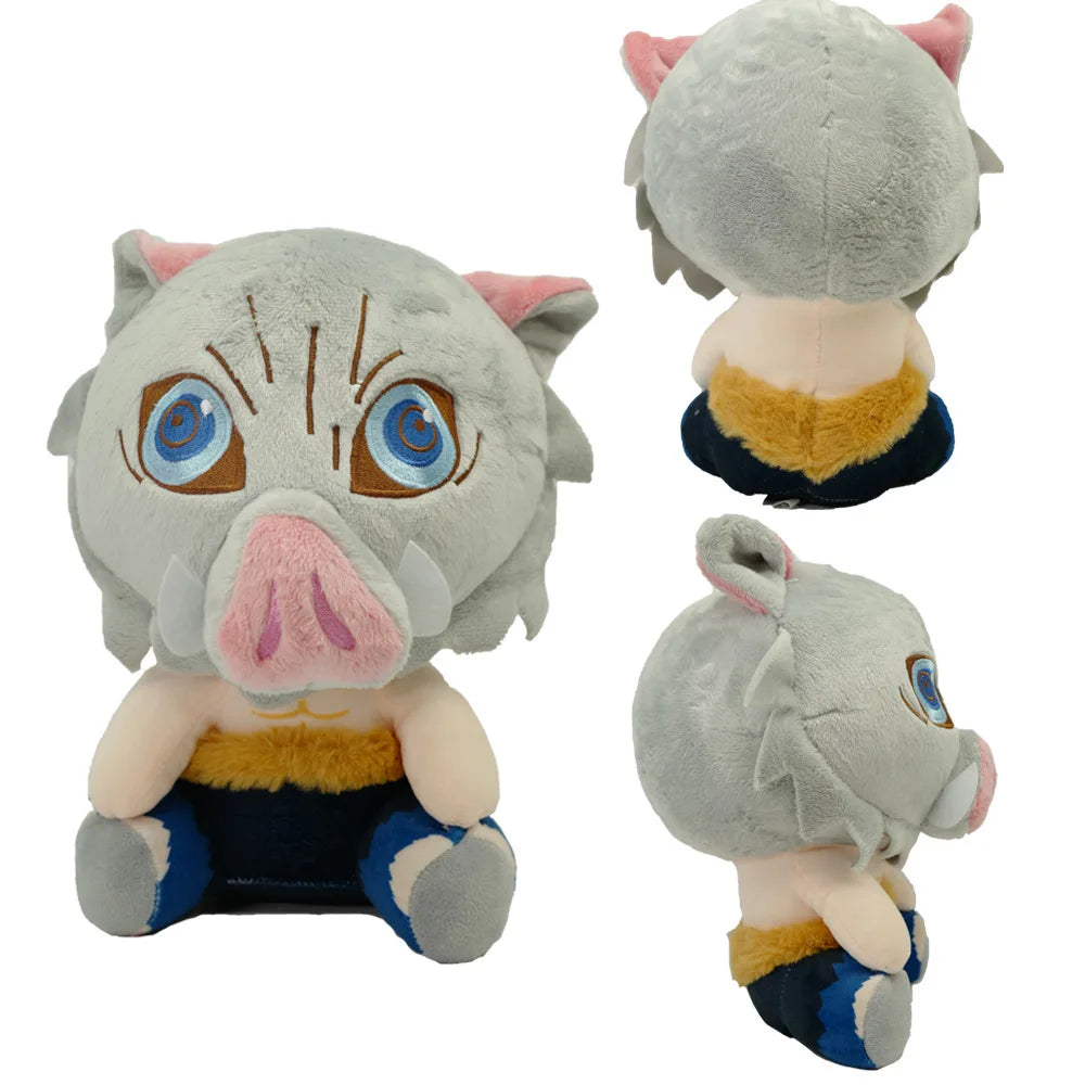 20cm Demon Slayer Plush Toys – Tomioka Giyu, Kamado Tanjirou, Nezuko & Zenitsu Anime Dolls, Perfect Gift for Women