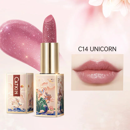 CATKIN Sparkling Lip Balm – Moonlight Color-Changing Lipstick, New Series Hydrating Lip Care