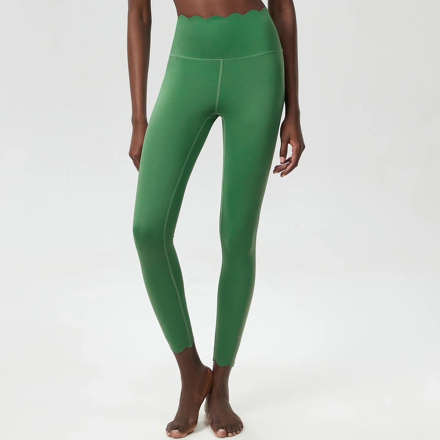 Women’s High Waist Sports Leggings – Solid Color Soft Yoga Pants & Breathable Gym Tights