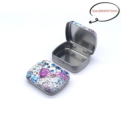 Square Silver Tin Storage Boxes – Small Metal Box for Jewelry, Keys, Coins & Wedding Candy