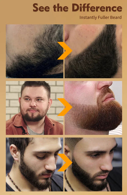 Waterproof Beard Filler Pen – Black Beard & Mustache Coloring Tool for Men, Hair Line Enhancer