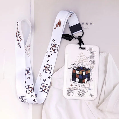 Game Player Men's Name Badge Holder – Lanyard Business Card & ID Card Holder with Hanging Neck Strap, Small Gift Case