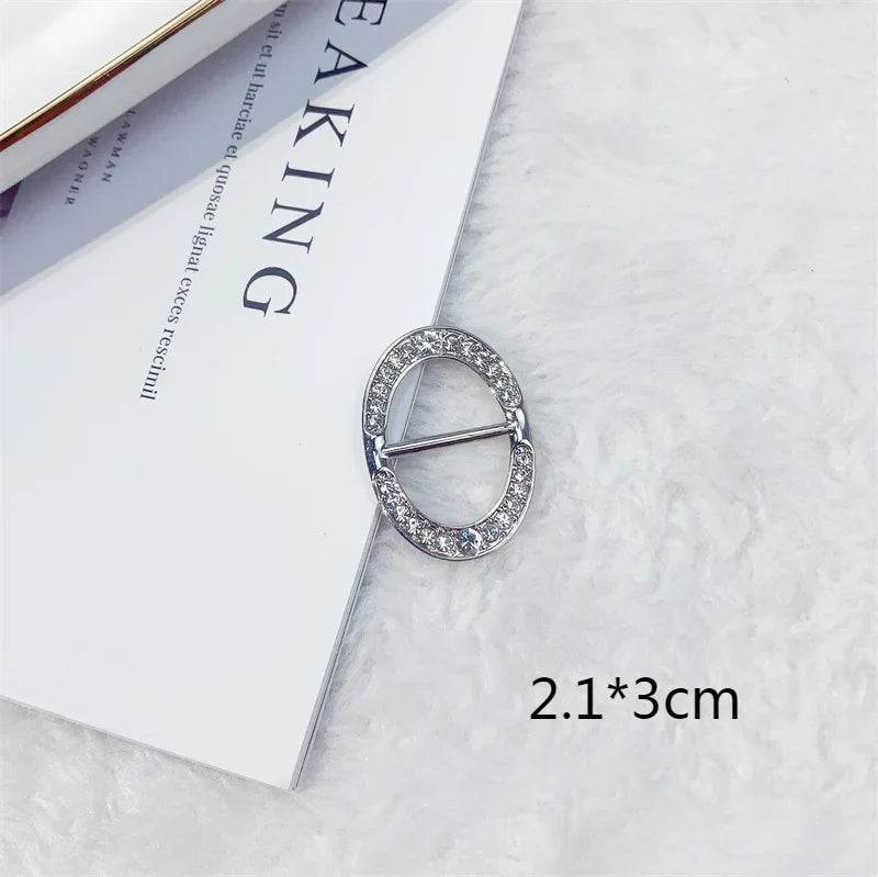 Creative Knot Buckles – Geometric T-Shirt & Scarf Waist Tightening Buttons, Clothing Accessories