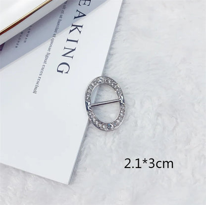 Creative Knot Buckles – Geometric T-Shirt & Scarf Waist Tightening Buttons, Clothing Accessories