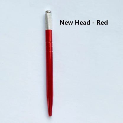 10pcs Permanent Makeup Eyebrow Tattoo Pens — Manual Tebori Microblading Stainless Steel Lock-Pin Tools