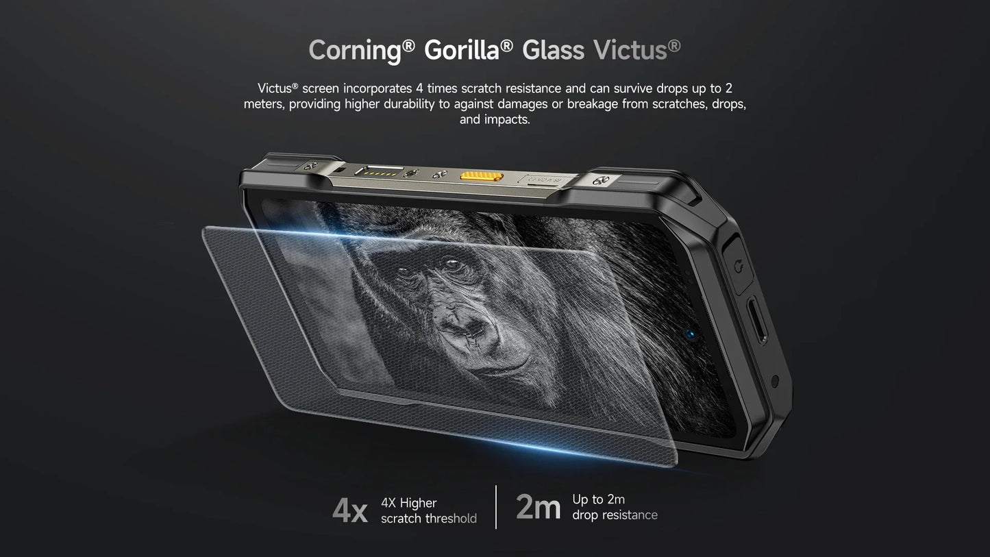 Ulefone Armor 27T Pro 5G Rugged Phone - 10600mAh, Android 14, 50MP+64MP Night Camera, 6.78" Display, 24GB+256GB, NFC