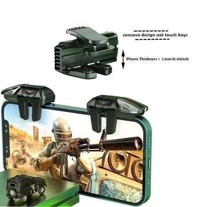 G21 Six-Finger Mobile Game Trigger – PUBG L1 R1 Shooting Controller, ABS Universal Gamepad Joystick for iOS & Android Phones