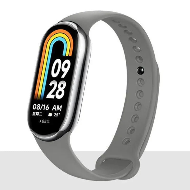 Silicone Sport Strap for Xiaomi Mi Band 8 NFC – Replacement Smartwatch Bracelet