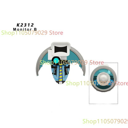 KDL Skibidi Toilet Man Anime Block Figures – TVMan, Titan, Cameraman & Speakerman Model Toy Gift for Kids