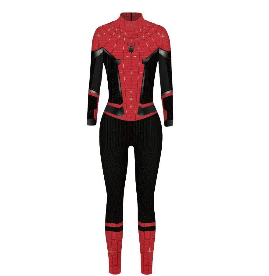 MINISO Women’s Cosplay Bodysuit – Sexy Spiderman, Iron Man & Gwen Stacy Jumpsuit for Halloween & Superhero Parties
