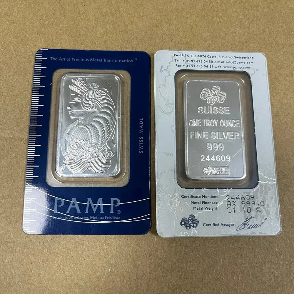 24K Gold Plated Copper Bar – 1g-100g Sealed Bullion Ingot, Non-Magnetic Golden Craft Gift