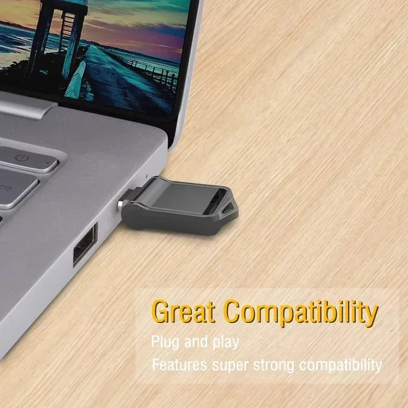 Xiaomi 2TB USB 3.1 Flash Drive — High-Speed Type-C 2-in-1 Metal U Disk, Waterproof, Universal for Mobile & PC