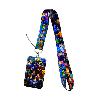 Roblox Mobile Phone Lanyard – Card Holder Key Accessory, Student Bus Card Anti-Loss Hard Shell Case, Decorative Item