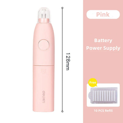Electric Rubber Eraser Pen by Deli — Adjustable Auto Eraser for Writing, Sketching, and Drawing