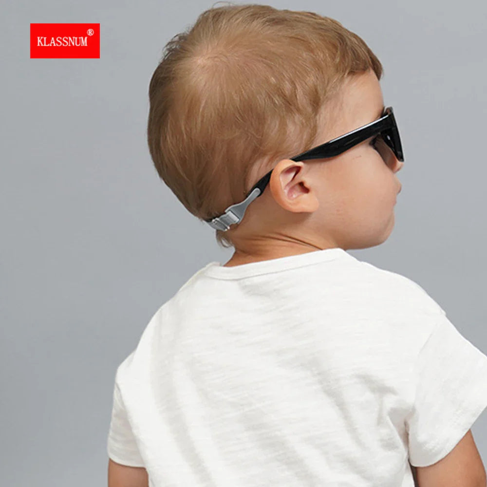 2025 Polarized Kids Sunglasses – UV400 Infant & Toddler Shades with Soft Frame and Safety Cord for Ages 1–3
